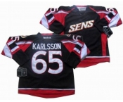 nhl Ottawa Senators #65 Erik Karlsson black