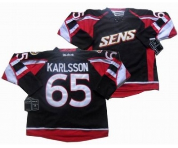 nhl Ottawa Senators #65 Erik Karlsson black