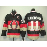 nhl jerseys ottawa senators #11 alfredsson black(C patch)