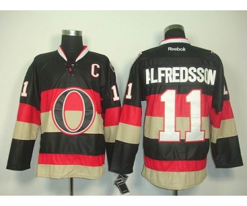 nhl jerseys ottawa senators #11 alfredsson black(C patch)