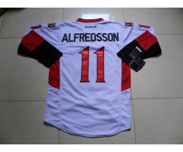 nhl jerseys ottawa senators #11 alfredsson white(C patch) 2011 new