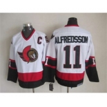 nhl jerseys ottawa senators #11 alfredsson white[m&n][patch C]