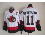 nhl jerseys ottawa senators #11 alfredsson white[m&n][patch C]