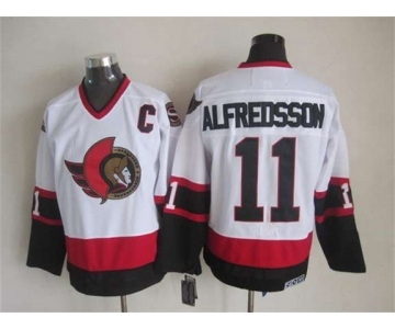 nhl jerseys ottawa senators #11 alfredsson white[m&n][patch C]