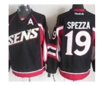 nhl jerseys ottawa senators #19 spezza black[patch A]