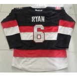 nhl jerseys ottawa senators #6 ryan black-red-white[winter classic]