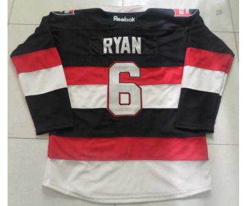 nhl jerseys ottawa senators #6 ryan black-red-white[winter classic]