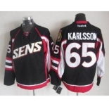 nhl jerseys ottawa senators #65 karlsson black