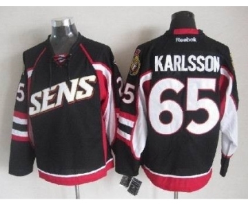 nhl jerseys ottawa senators #65 karlsson black