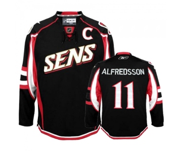 nhl ottawa senators #11 alfredsson black