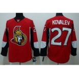 nhl ottawa senators #27 kovalev red