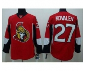 nhl ottawa senators #27 kovalev red