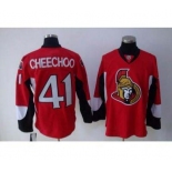 nhl ottawa senators #41 cheechoo red