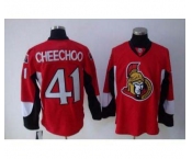 nhl ottawa senators #41 cheechoo red