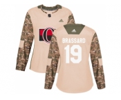 Women Adidas Ottawa Senators #19 Derick Brassard Camo Authentic 2017 Veterans Day Stitched NHL Jersey