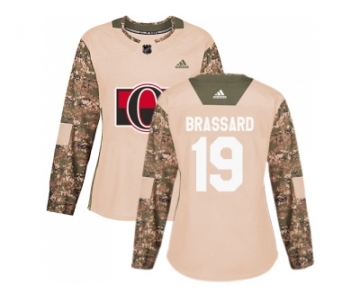 Women Adidas Ottawa Senators #19 Derick Brassard Camo Authentic 2017 Veterans Day Stitched NHL Jersey