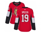 Women Adidas Ottawa Senators #19 Jason Spezza Red Home Authentic Stitched NHL Jersey