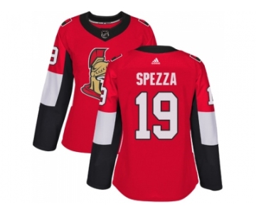 Women Adidas Ottawa Senators #19 Jason Spezza Red Home Authentic Stitched NHL Jersey