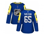 Women Adidas Ottawa Senators #65 Erik Karlsson Royal 2018 All-Star Atlantic Division Authentic Stitched NHL Jersey