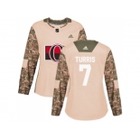 Women Adidas Ottawa Senators #7 Kyle Turris Camo Authentic 2017 Veterans Day Stitched NHL Jersey