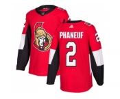 Youth Adidas Ottawa Senators #2 Dion Phaneuf Red Home Authentic Stitched NHL Jersey