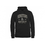 Men's Ottawa Senators Black Camo Stack Pullover Hoodie