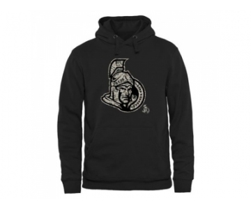 Men's Ottawa Senators Black Rink Warrior Pullover Hoodie