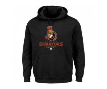 Ottawa Senators Majestic Black Critical Victory VIII Fleece Hoodie