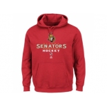 Ottawa Senators Majestic Red Critical Victory Pullover Hoodie Sweatshirt