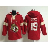 nhl jerseys ottawa senators #19 spezza red[pullover hooded sweatshirt]