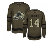 Adidas Colorado Avalanche #14 Rene Robert Green Salute to Service Stitched NHL Jersey