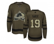 Adidas Colorado Avalanche #19 Joe Sakic Green Salute to Service Stitched NHL Jersey