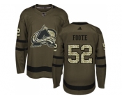 Adidas Colorado Avalanche #52 Adam Foote Green Salute to Service Stitched NHL Jersey