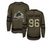 Adidas Colorado Avalanche #96 Mikko Rantanen Green Salute to Service Stitched NHL Jersey