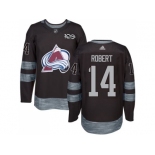 Colorado Avalanche #14 Rene Robert Black 1917-2017 100th Anniversary Stitched NHL Jersey