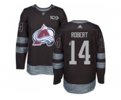 Colorado Avalanche #14 Rene Robert Black 1917-2017 100th Anniversary Stitched NHL Jersey