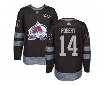 Colorado Avalanche #14 Rene Robert Black 1917-2017 100th Anniversary Stitched NHL Jersey