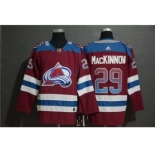 Colorado Avalanche #29 Nathan MacKinnon Burgundy Drift Fashion Men's Stitched Hockey Jersey