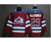 Colorado Avalanche #29 Nathan MacKinnon Burgundy Drift Fashion Men's Stitched Hockey Jersey