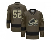 Colorado Avalanche #52 Adam Foote Green Salute to Service Stitched NHL Jersey