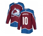 Men Adidas Colorado Avalanche #10 Sven Andrighetto Burgundy Home Authentic Stitched NHL Jersey