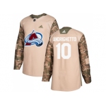 Men Adidas Colorado Avalanche #10 Sven Andrighetto Camo Authentic 2017 Veterans Day Stitched NHL Jersey