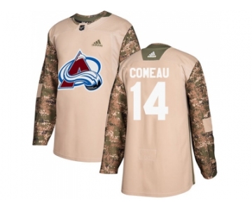 Men Adidas Colorado Avalanche #14 Blake Comeau Camo Authentic 2017 Veterans Day Stitched NHL Jersey