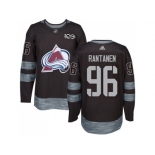 Men Adidas Colorado Avalanche #96 Mikko Rantanen Black 1917-2017 100th Anniversary Stitched NHL Jersey