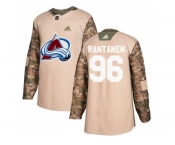 Men Adidas Colorado Avalanche #96 Mikko Rantanen Camo Authentic 2017 Veterans Day Stitched NHL Jersey