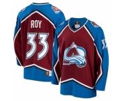 Men Colorado Avalanche #33 Patrick Roy Burgundy Stitched Jersey