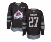 Men's Adidas Colorado Avalanche #27 John Wensink Authentic Black 1917-2017 100th Anniversary NHL Jersey