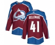 Men's Avalanche #41 Pierre-Edouard Bellemare Burgundy Home Authentic Stitched Hockey Jersey