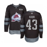 Men's Avalanche #43 Nazem Kadri Black 1917-2017 100th Anniversary Stitched Hockey Jersey