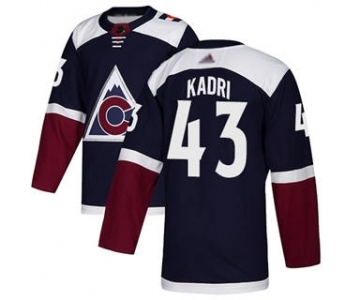 Men's Avalanche #43 Nazem Kadri Navy Alternate Stitched Hockey Jersey